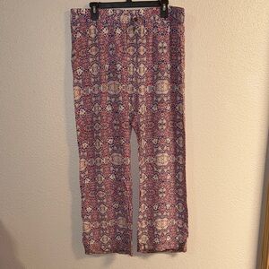 Women's Patterned Trousers - Multicolor